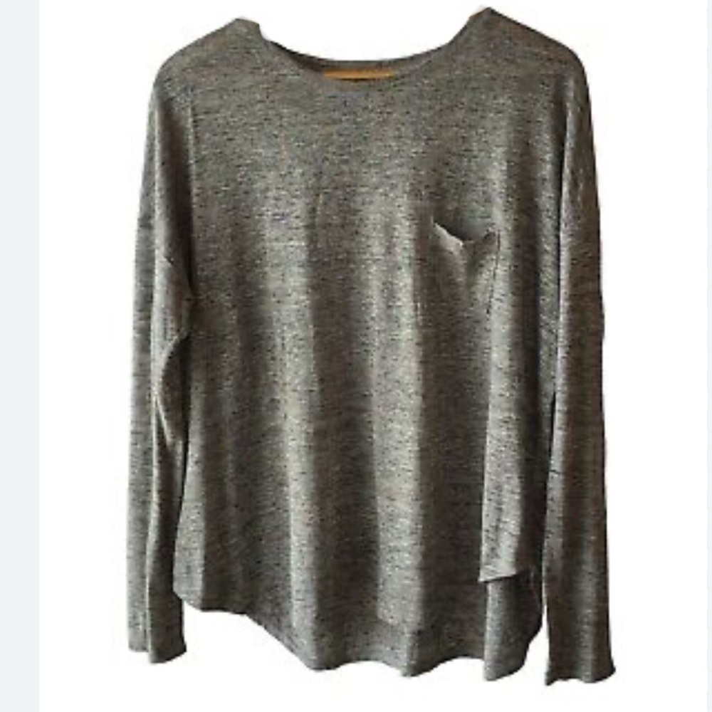 Vince medium gray overshirt loose fit oversized medium top